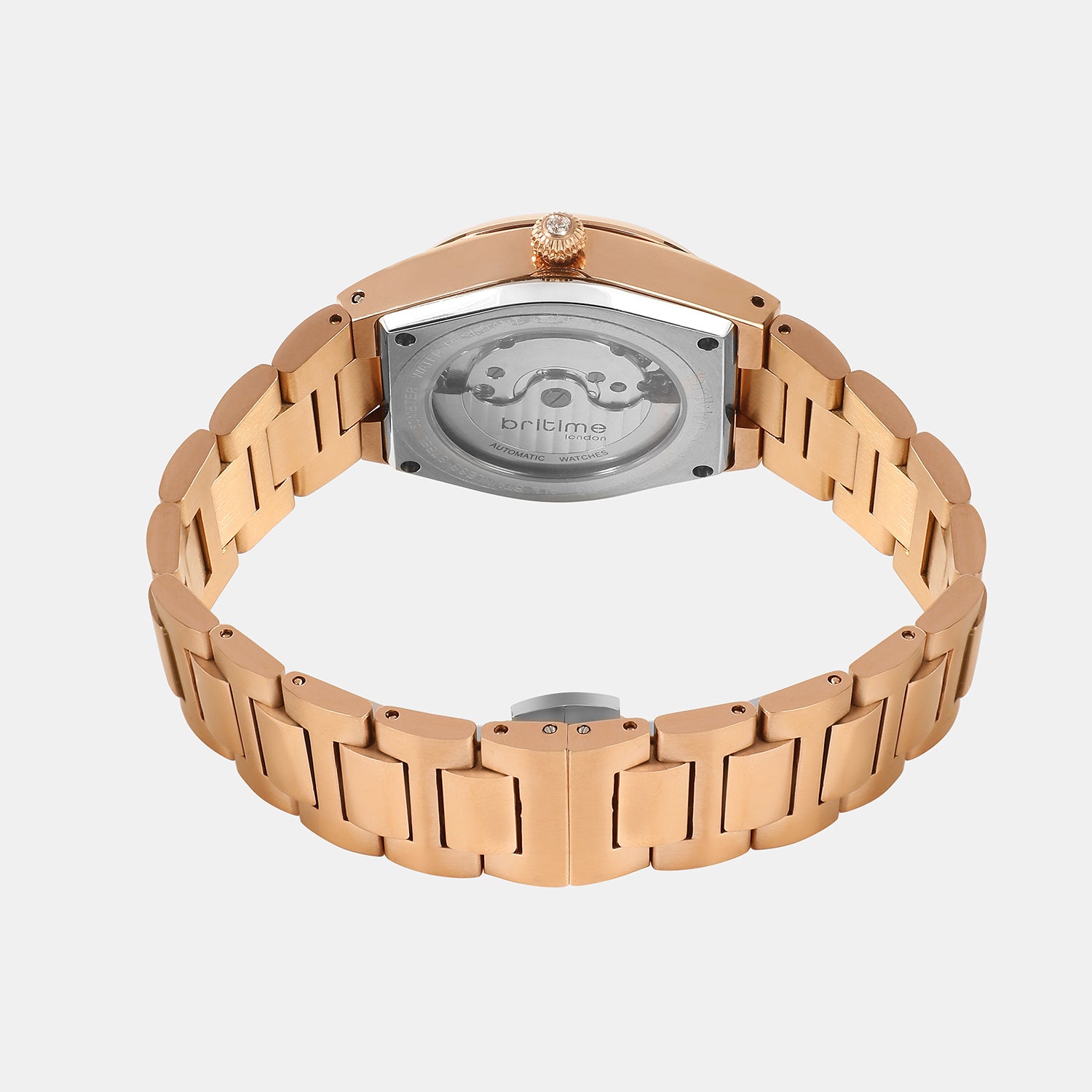 Women Automatic Silver Dial Analog Metal Watch 2567-M30303