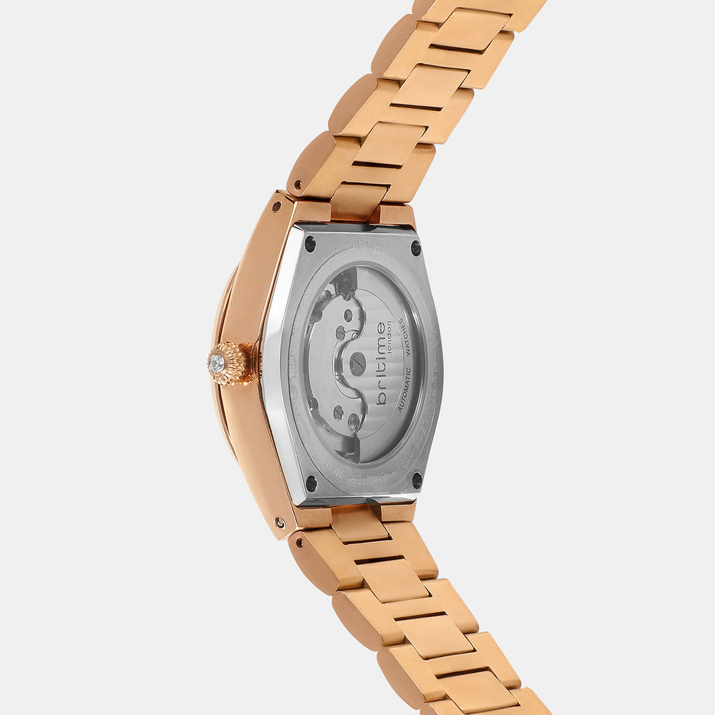 Women Automatic Silver Dial Analog Metal Watch 2567-M30303