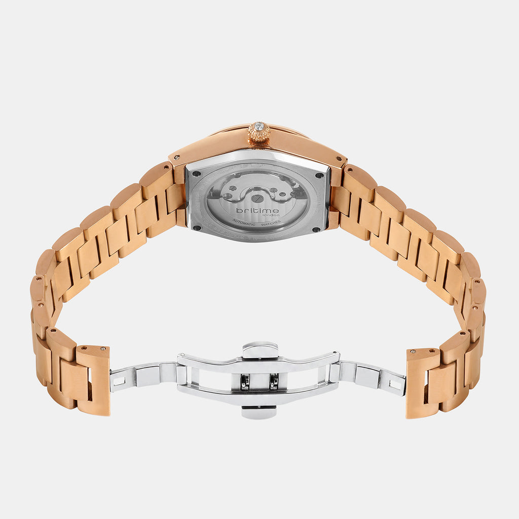 Women Automatic Silver Dial Analog Metal Watch 2567-M30303