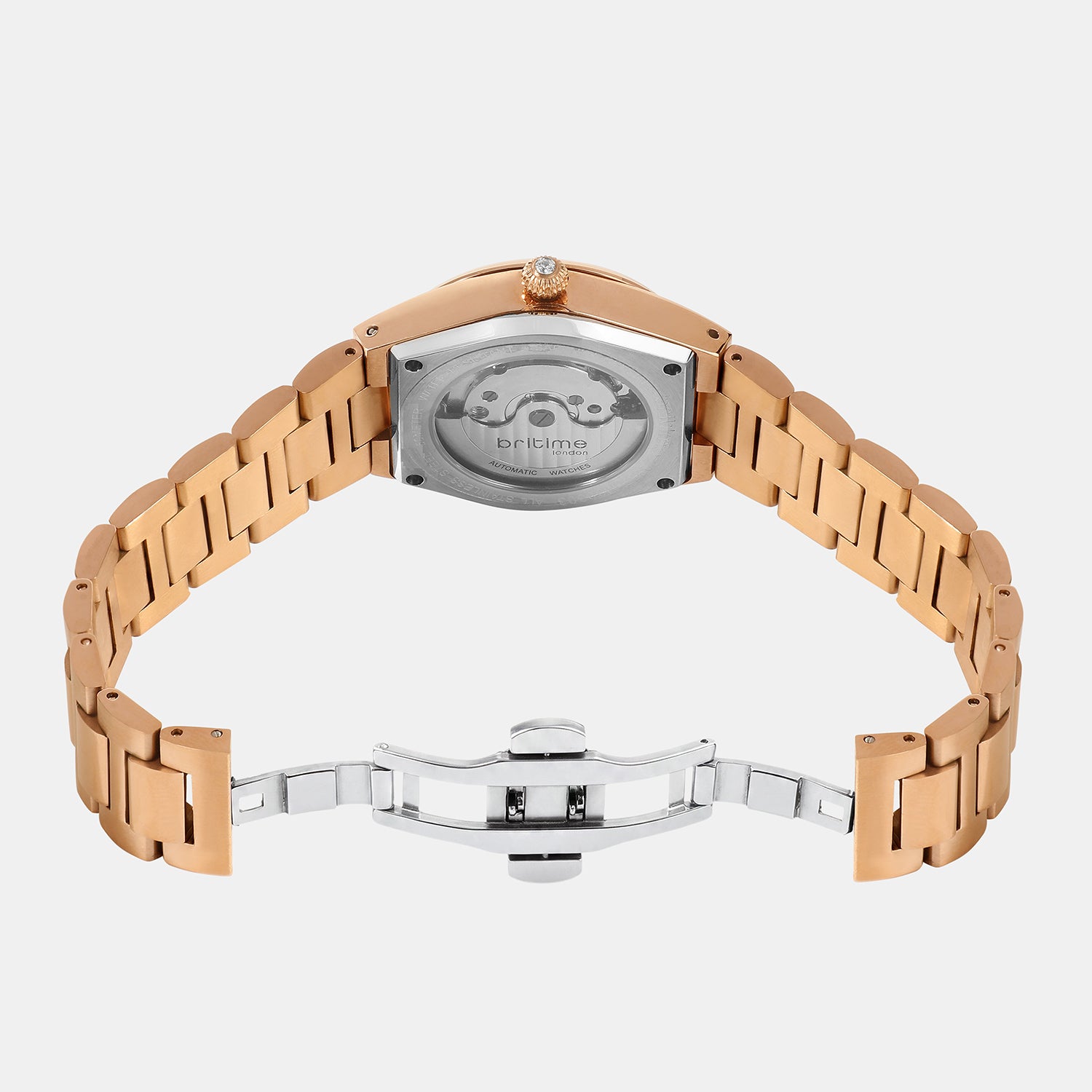 Women Automatic Silver Dial Analog Metal Watch 2567-M30303