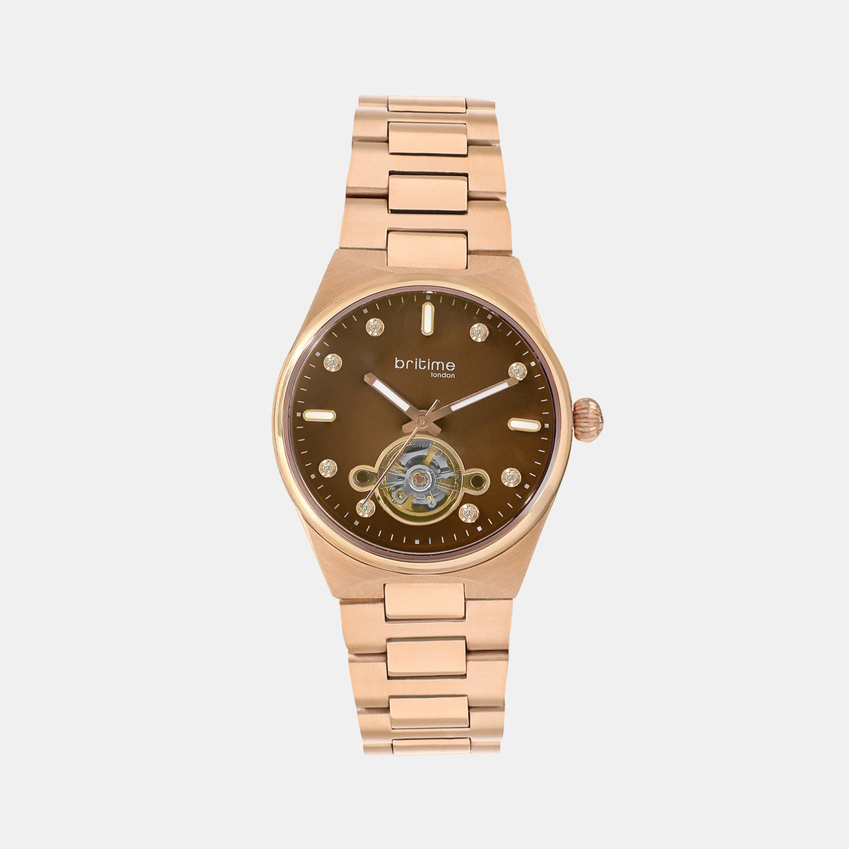 Monarch Women Automatic Brown Dial Analog Metal Watch 2567-M30603