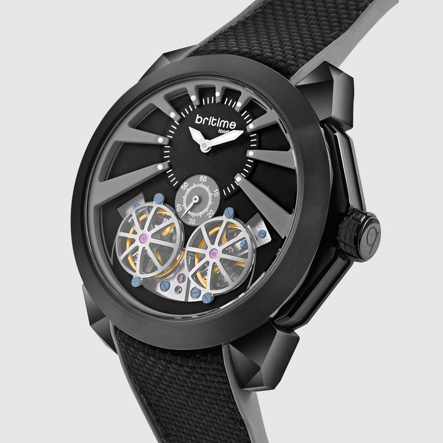 Vortex Men Automatic Grey Dial Analog Silicone Watch 257-P41506