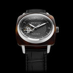Clubmaster Legend Classic HMS Unisex Automatic Black Dial Analog Leather Watch 25739.SA.T.1.LAB