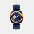 Clubmaster Legend Classic HMS Unisex Automatic Blue Dial Analog Leather Watch 25739.SA.T.15.LANV