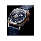 Clubmaster Legend Classic HMS Unisex Automatic Blue Dial Analog Leather Watch 25739.SA.T.15.LANV