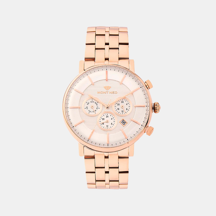 Mont Neo Round Silver Chronograph watch