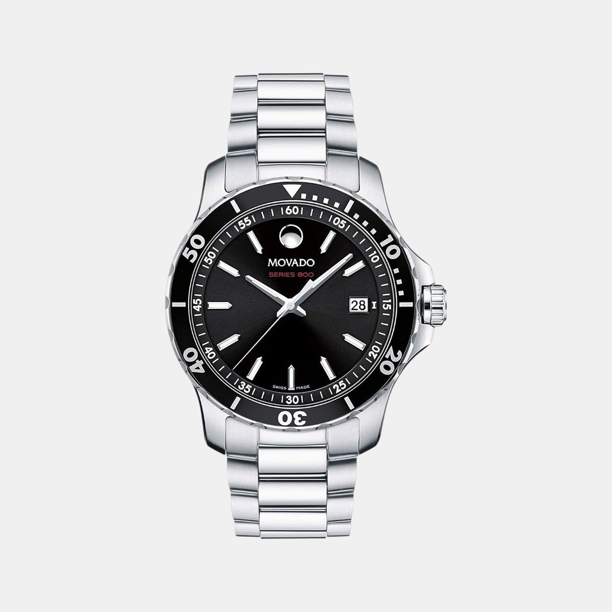 Series 800 Men Quartz Black Dial Analog Stainless Steel Watch 2600135