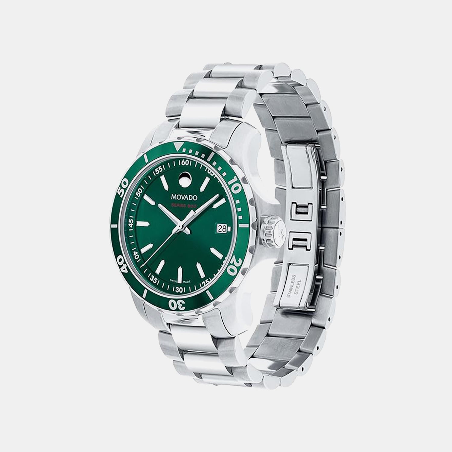 Series 800 Men Quartz Green Dial Analog Stainless Steel Watch 2600136