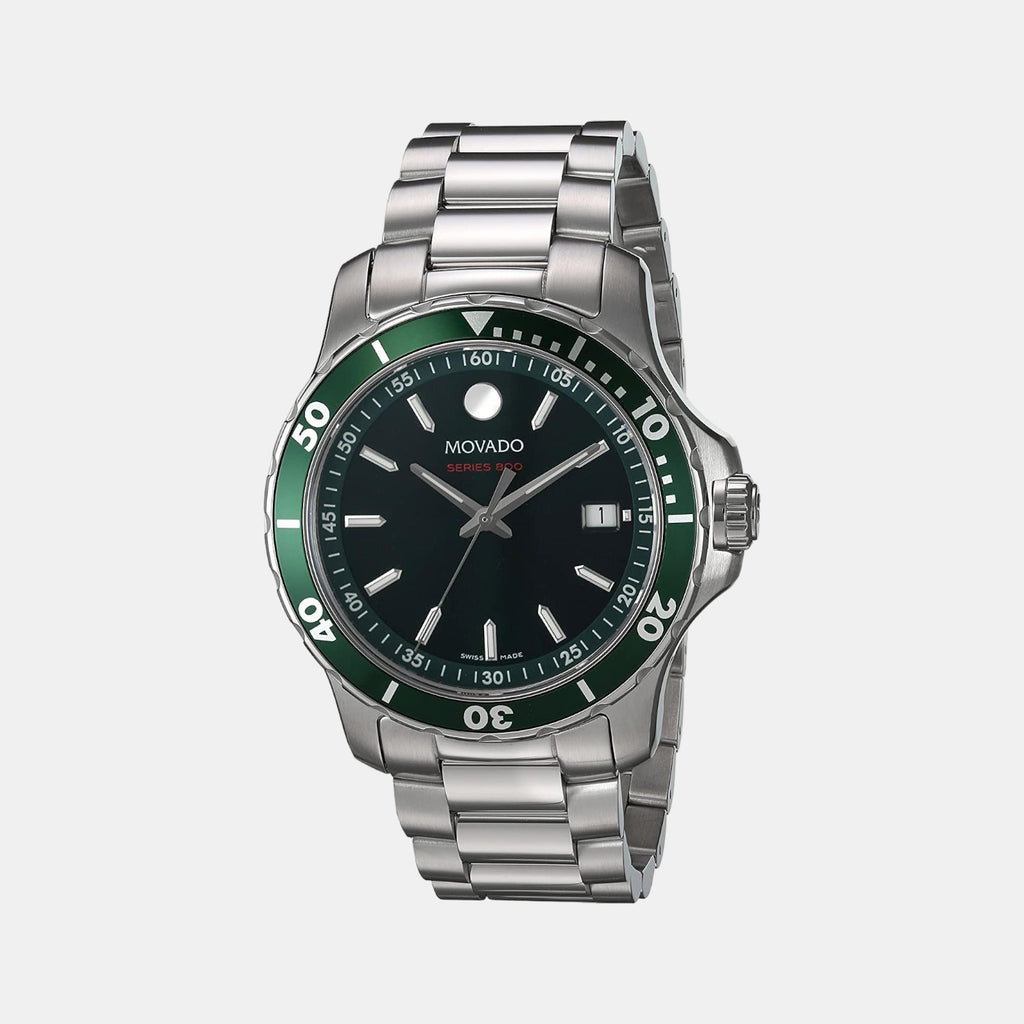 Series 800 Men Quartz Green Dial Analog Stainless Steel Watch 2600136