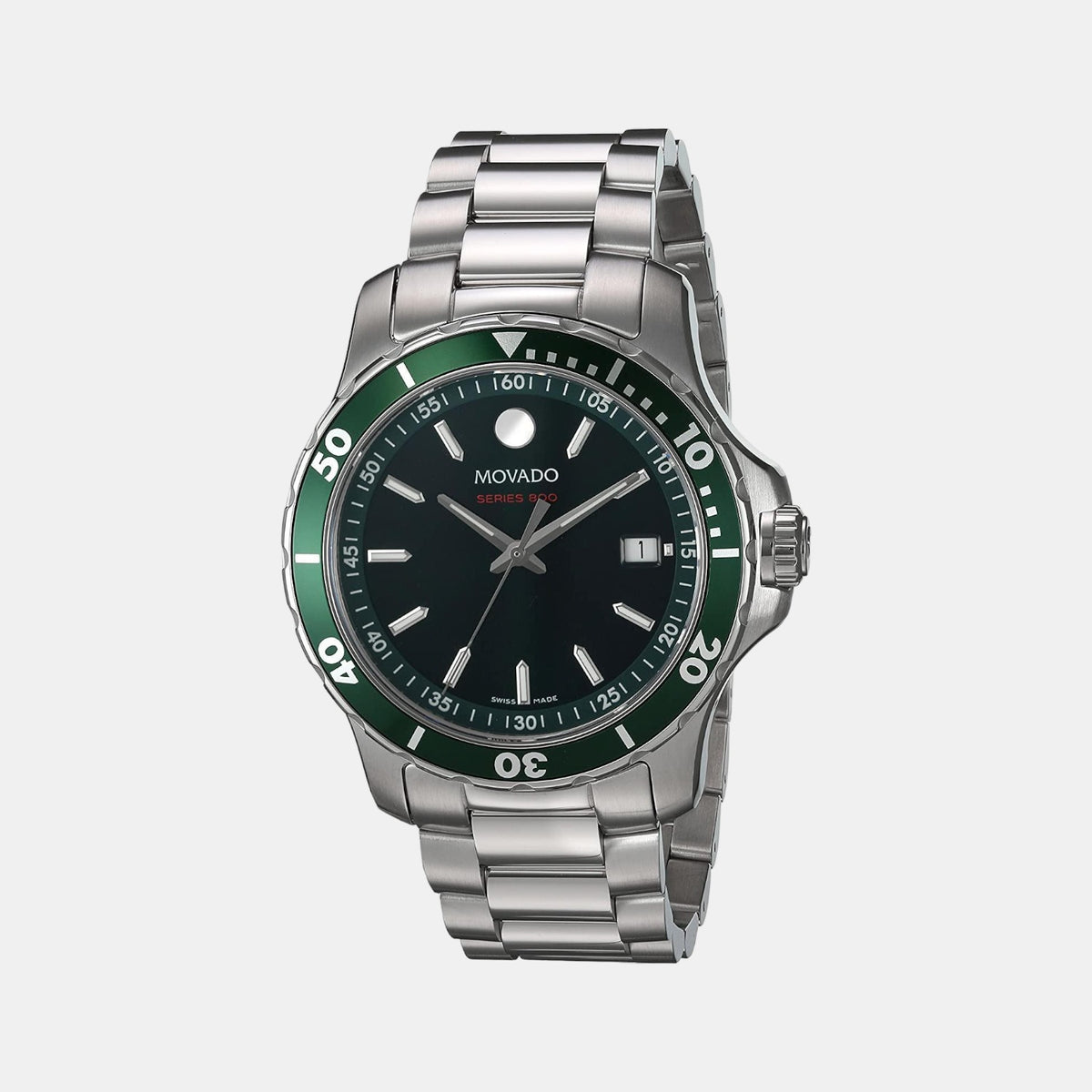 Series 800 Men Quartz Green Dial Analog Stainless Steel Watch 2600136