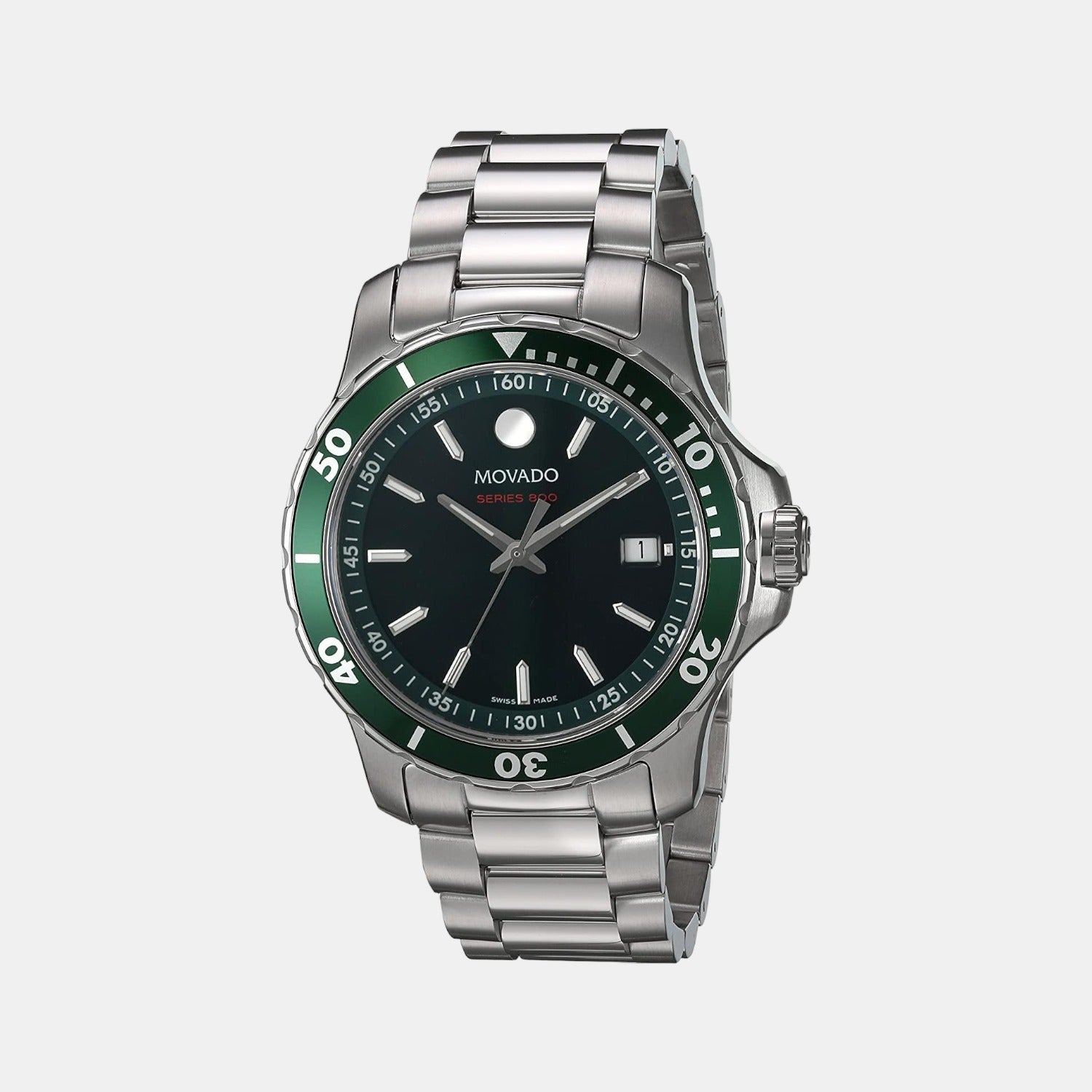 Series 800 Men Quartz Green Dial Analog Stainless Steel Watch 2600136