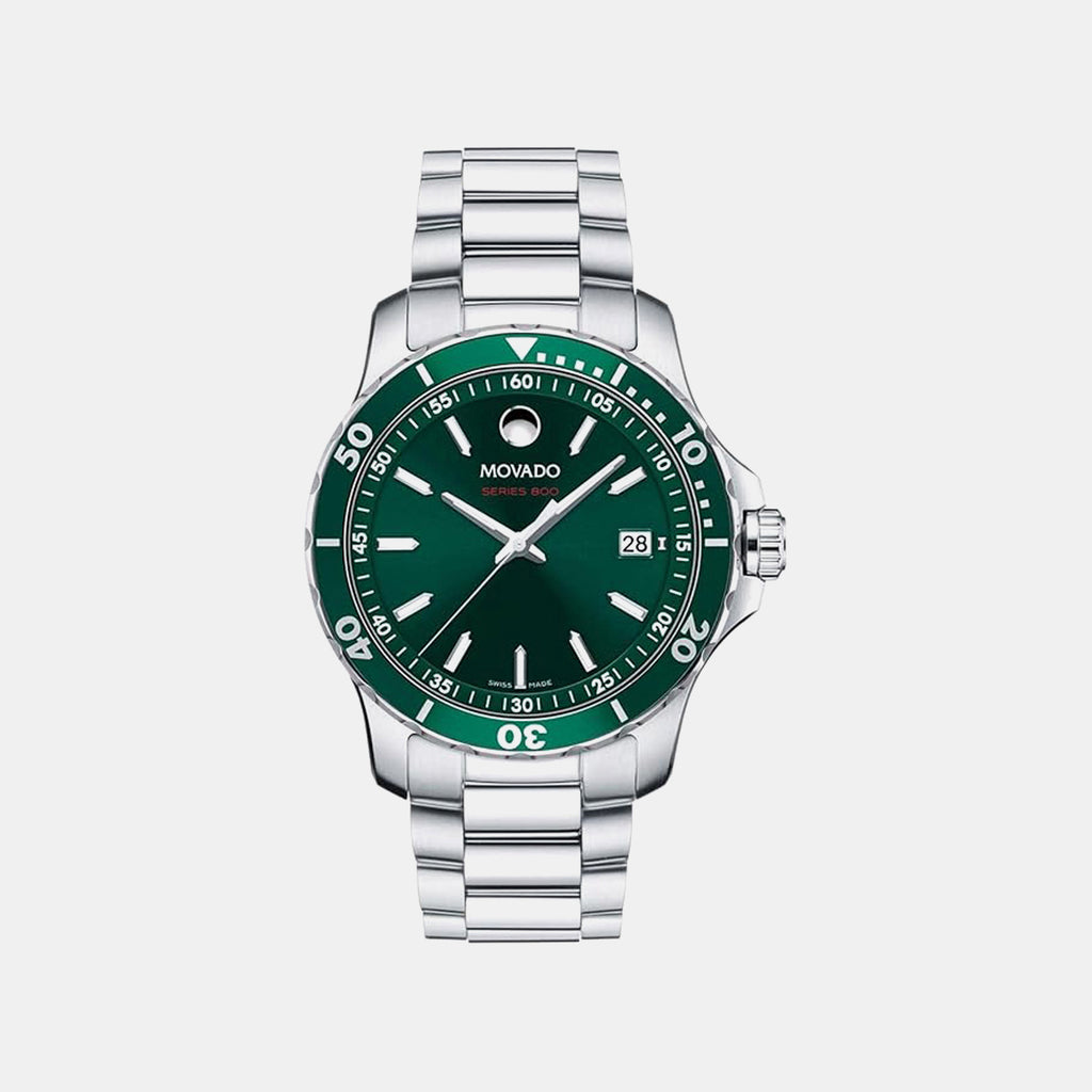 Series 800 Men Quartz Green Dial Analog Stainless Steel Watch 2600136
