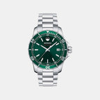 Series 800 Men Quartz Green Dial Analog Stainless Steel Watch 2600136
