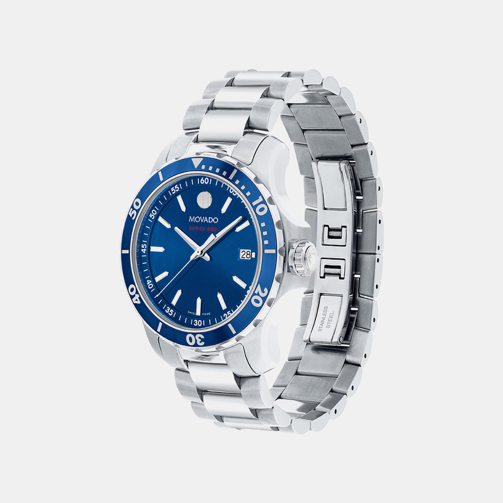 Series 800 Men Quartz Blue Dial Analog Stainless Steel Watch 2600137