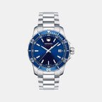 Series 800 Men Quartz Blue Dial Analog Stainless Steel Watch 2600137