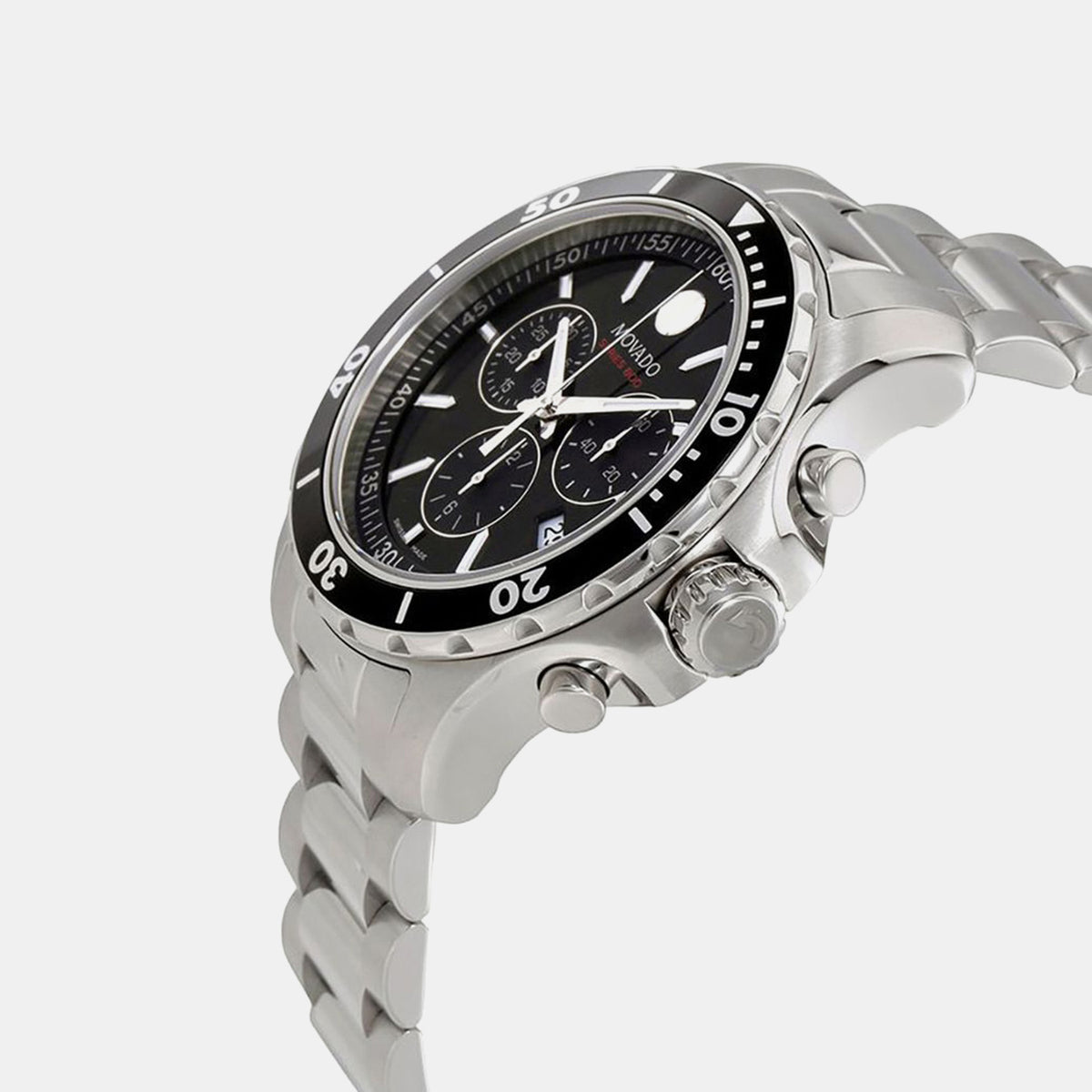 Series 800 Men Quartz Black Dial Chronograph Stainless Steel Watch 2600142