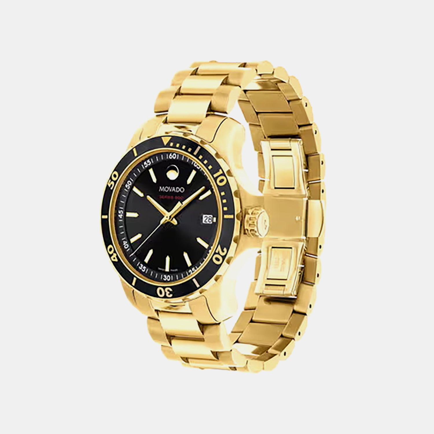 Series 800 Men Quartz Black Dial Analog Stainless Steel Watch 2600145