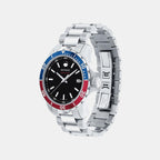 Series 800 Men Quartz Black Dial Analog Stainless Steel Watch 2600152