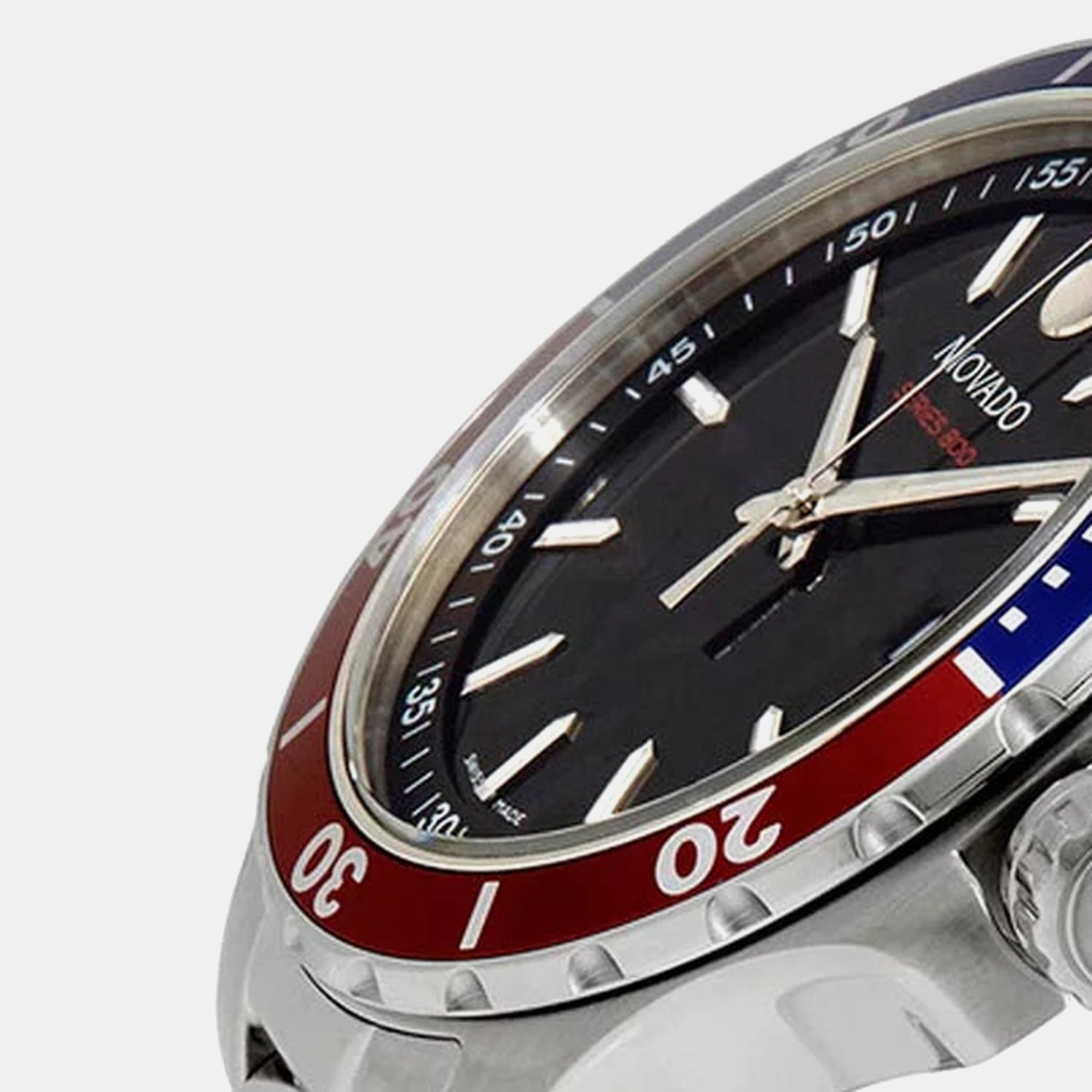 Series 800 Men Quartz Black Dial Analog Stainless Steel Watch 2600152