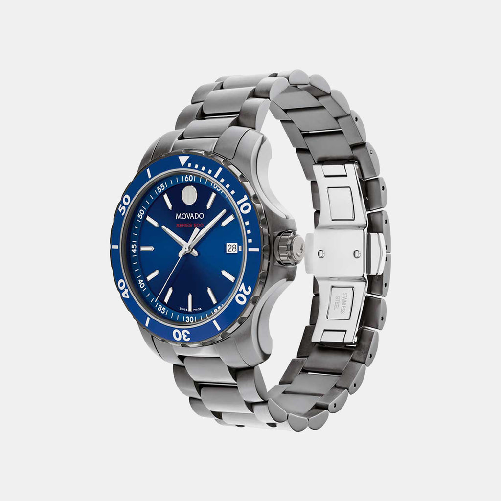 Series 800 Men Quartz Blue Dial Analog Stainless Steel Watch 2600159