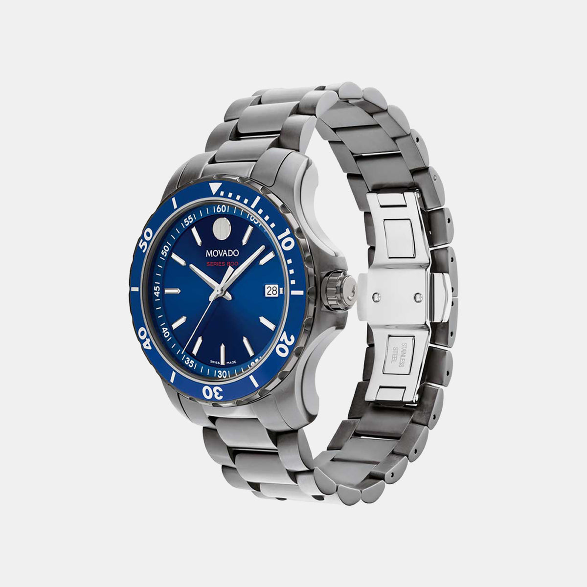 Series 800 Men Quartz Blue Dial Analog Stainless Steel Watch 2600159