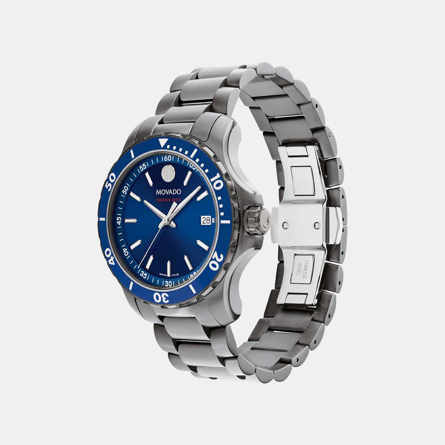 Series 800 Men Quartz Blue Dial Analog Stainless Steel Watch 2600159