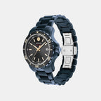 Series 800 Men Quartz Black Dial Analog Stainless Steel Watch 2600160