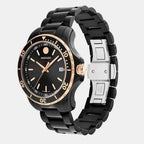 Series 800 Men Quartz Black Dial Analog Stainless Steel Watch 2600162