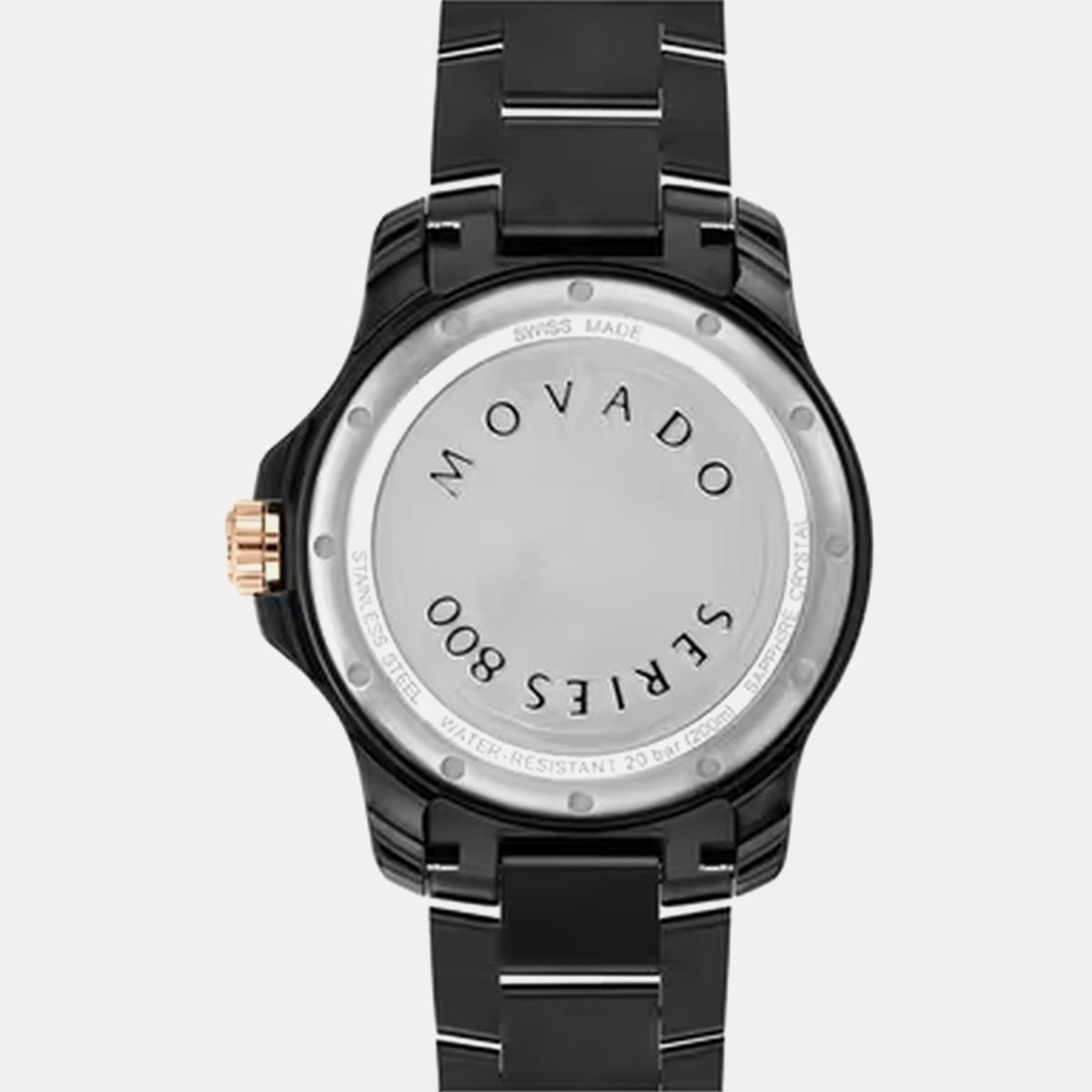 Series 800 Men Quartz Black Dial Analog Stainless Steel Watch 2600162