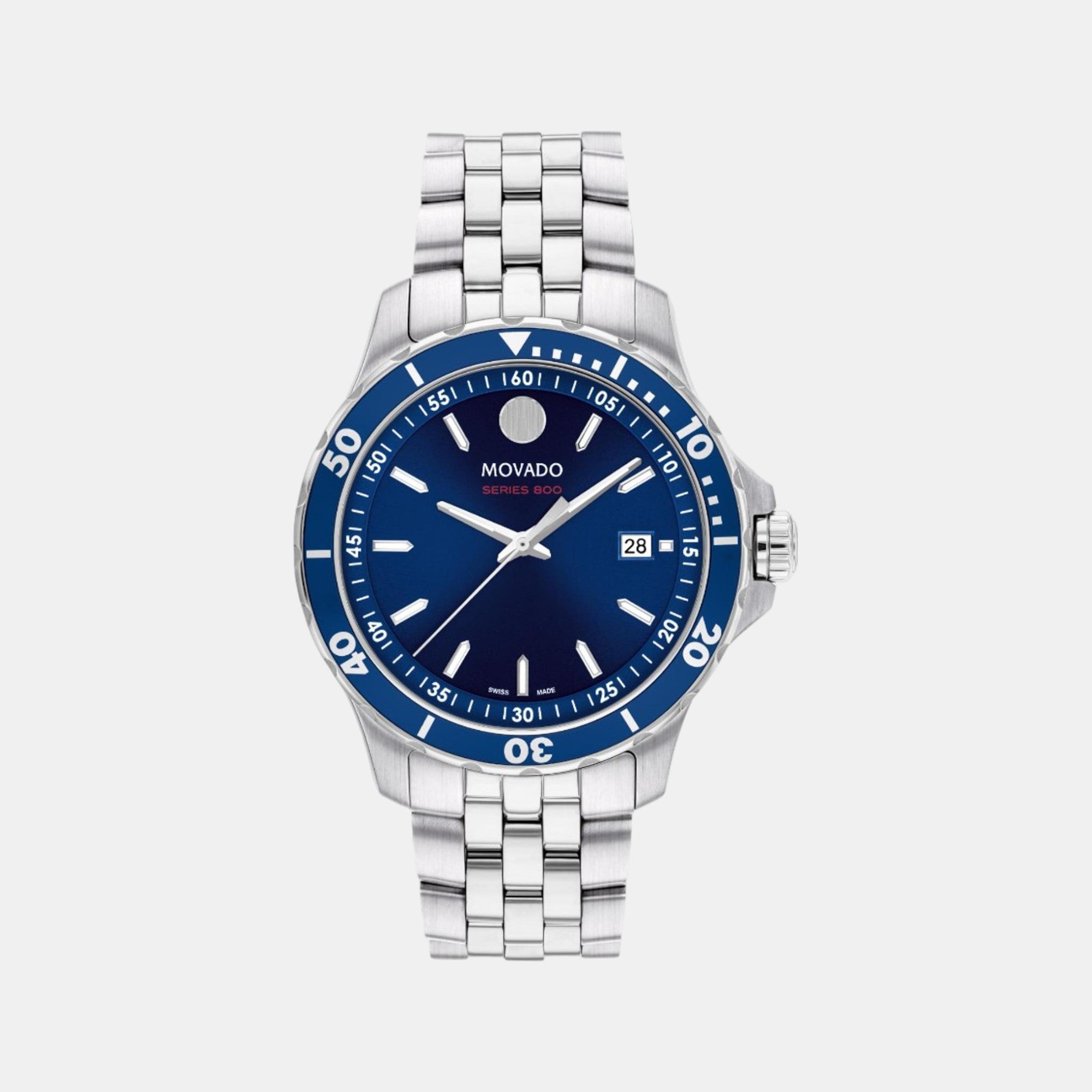 Movado Round Blue Analog watch
