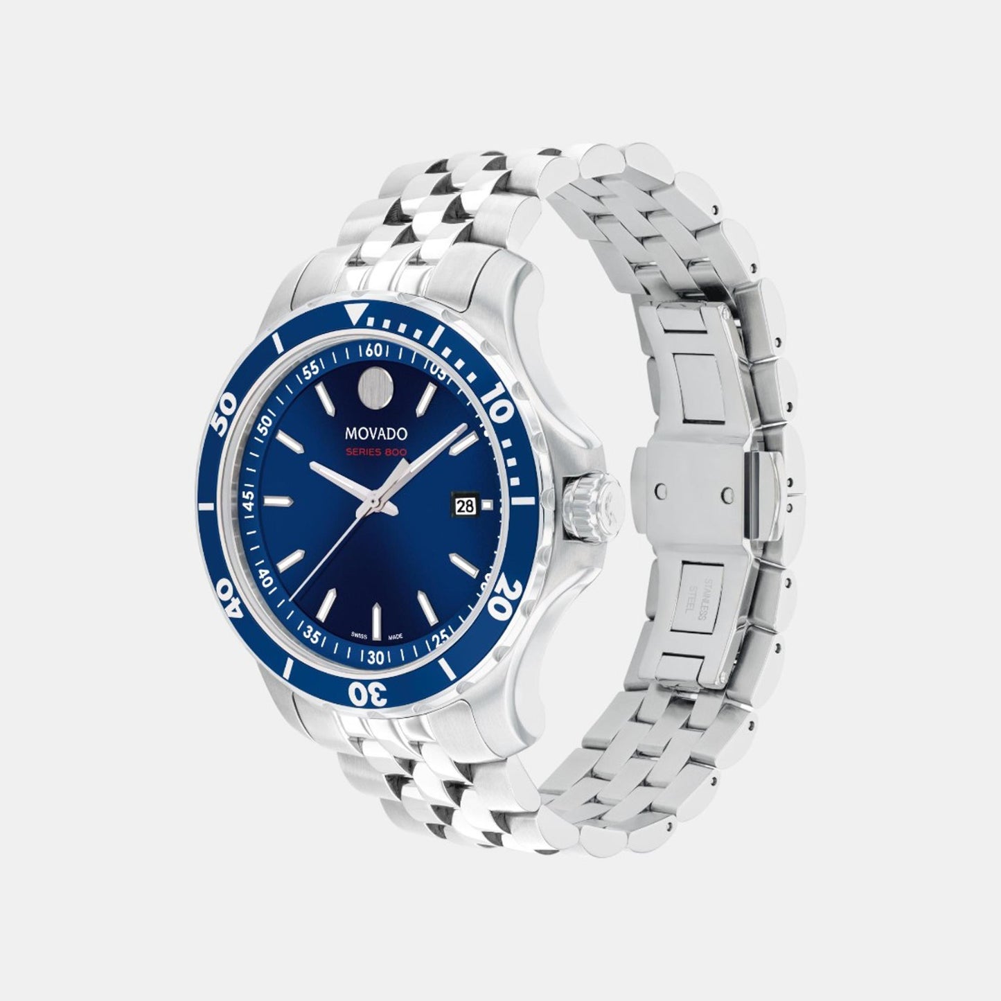 Men Analog Blue Stainless Steel Watch 2600183