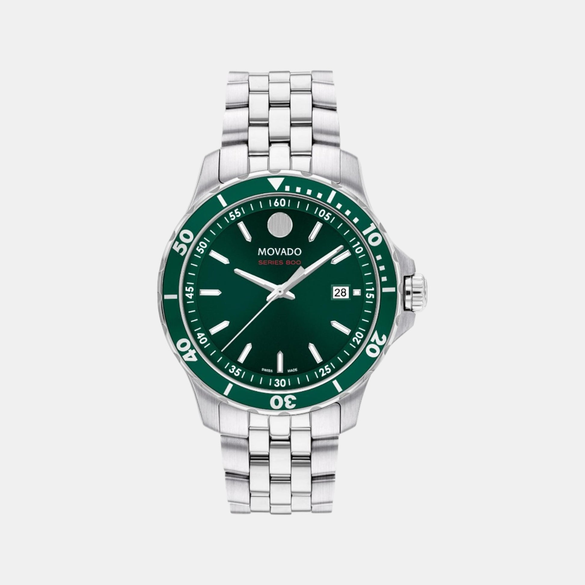 Series 800 Men Quartz Green Dial Analog Stainless Steel Watch 2600184