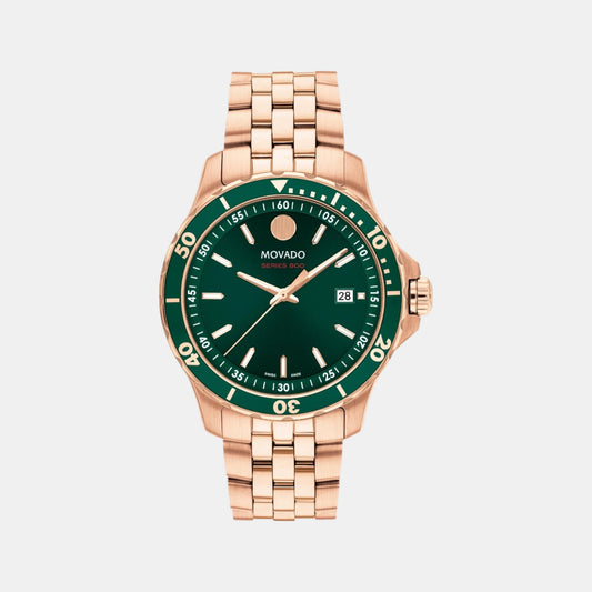 Men Analog Green Stainless Steel Watch 2600185