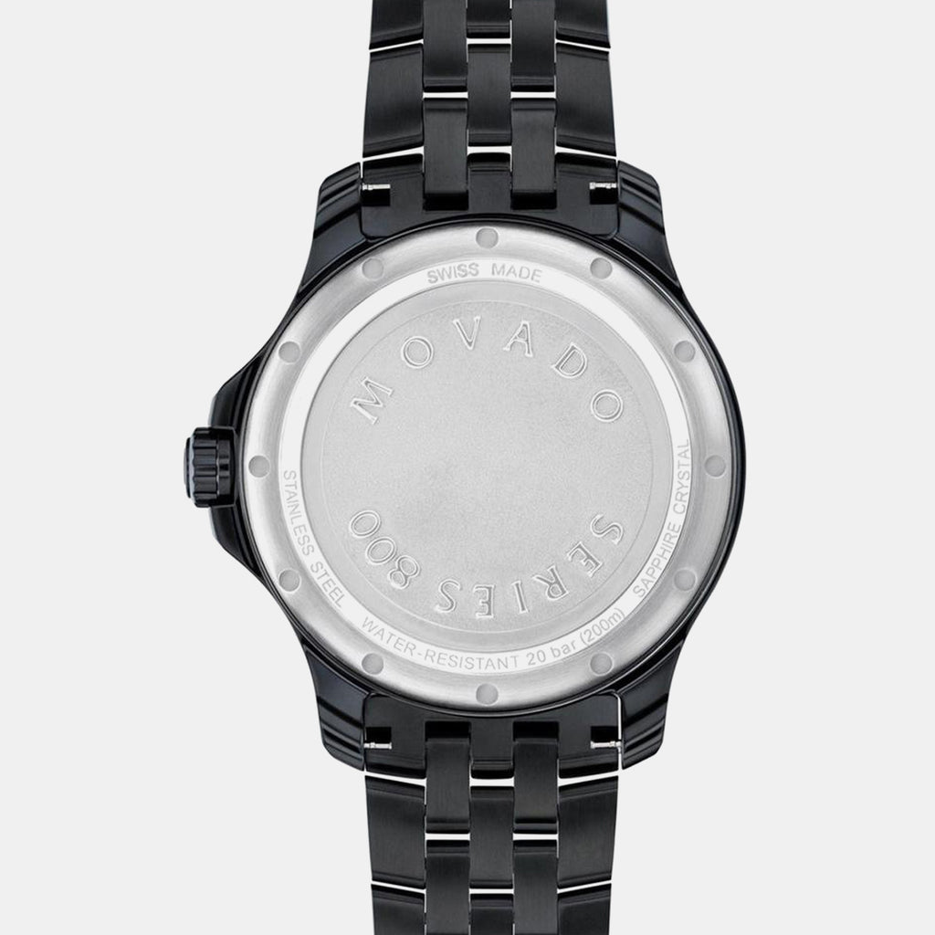 Series 800 Men Quartz Black Dial Analog Stainless Steel Watch 2600186