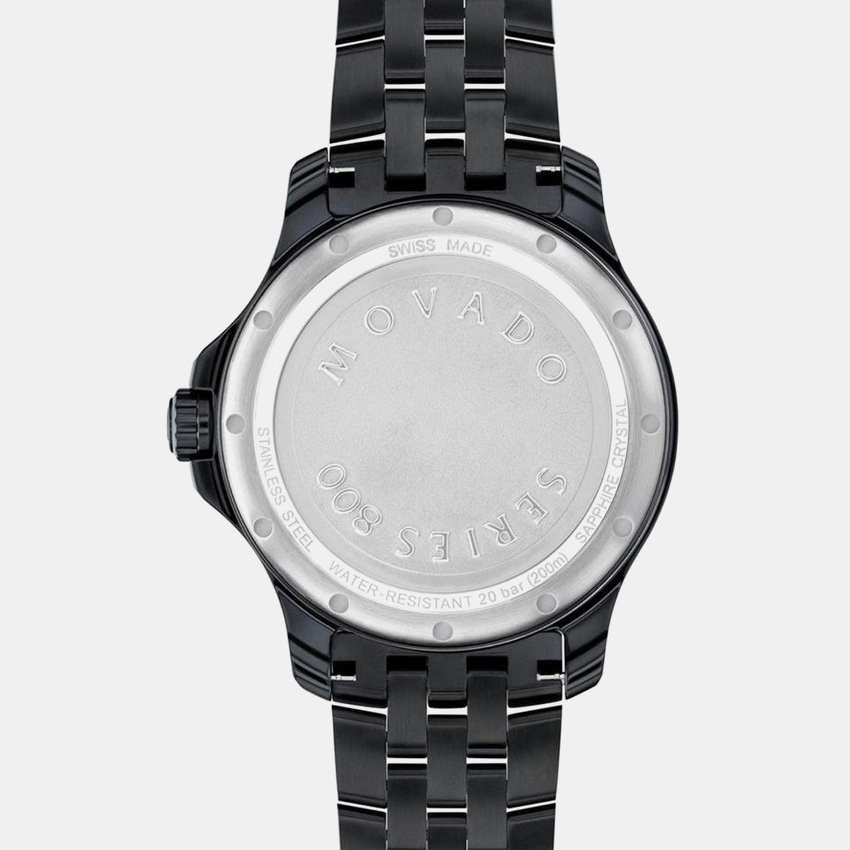 Series 800 Men Quartz Black Dial Analog Stainless Steel Watch 2600186