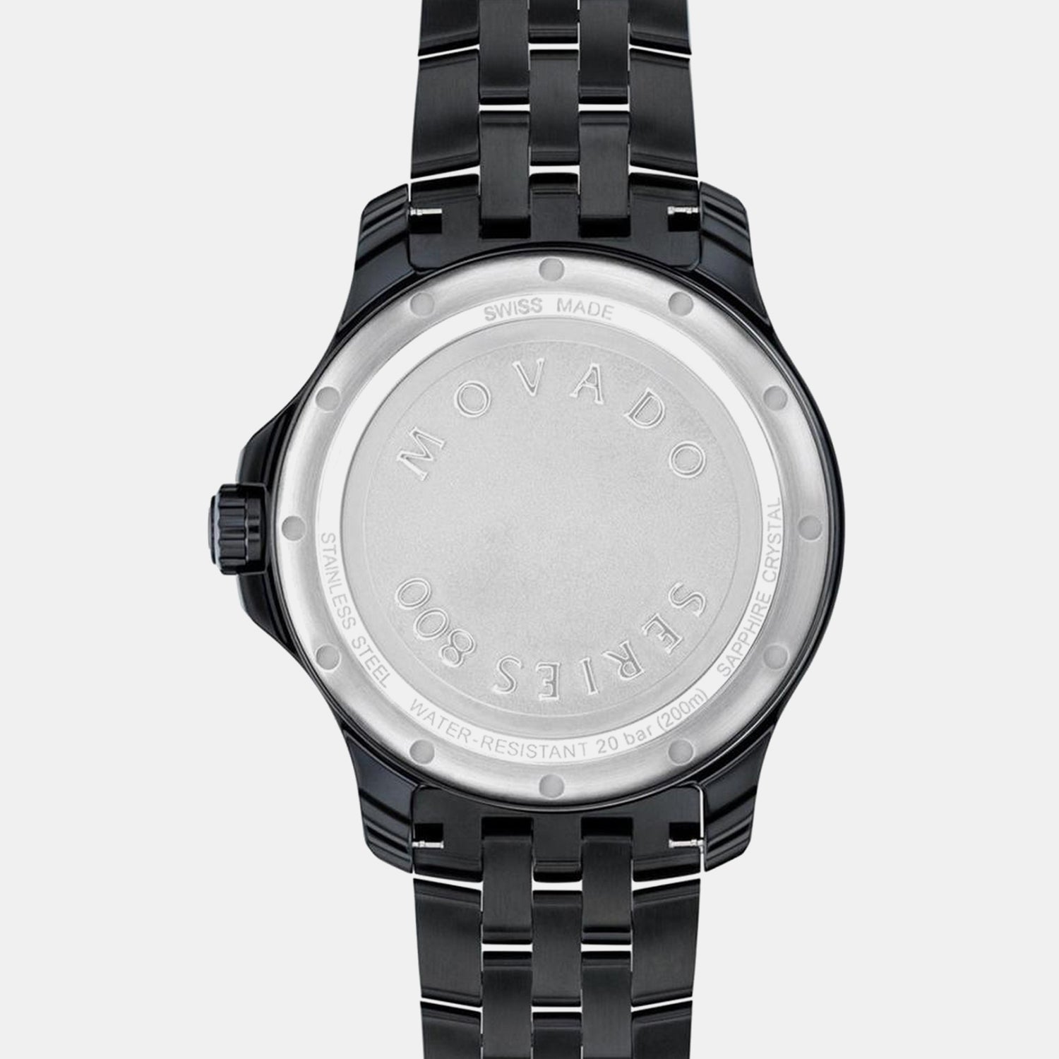 Series 800 Men Quartz Black Dial Analog Stainless Steel Watch 2600186