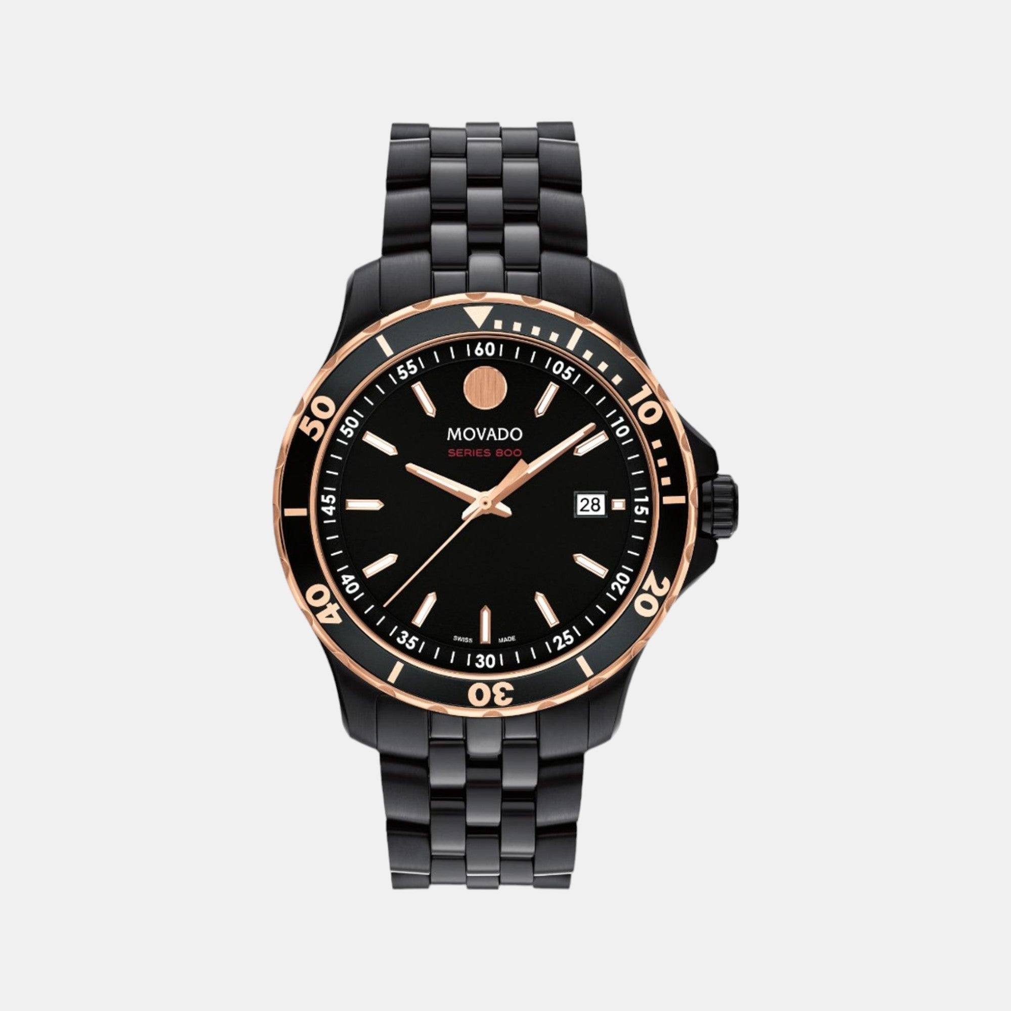 Movado Round Black Analog watch