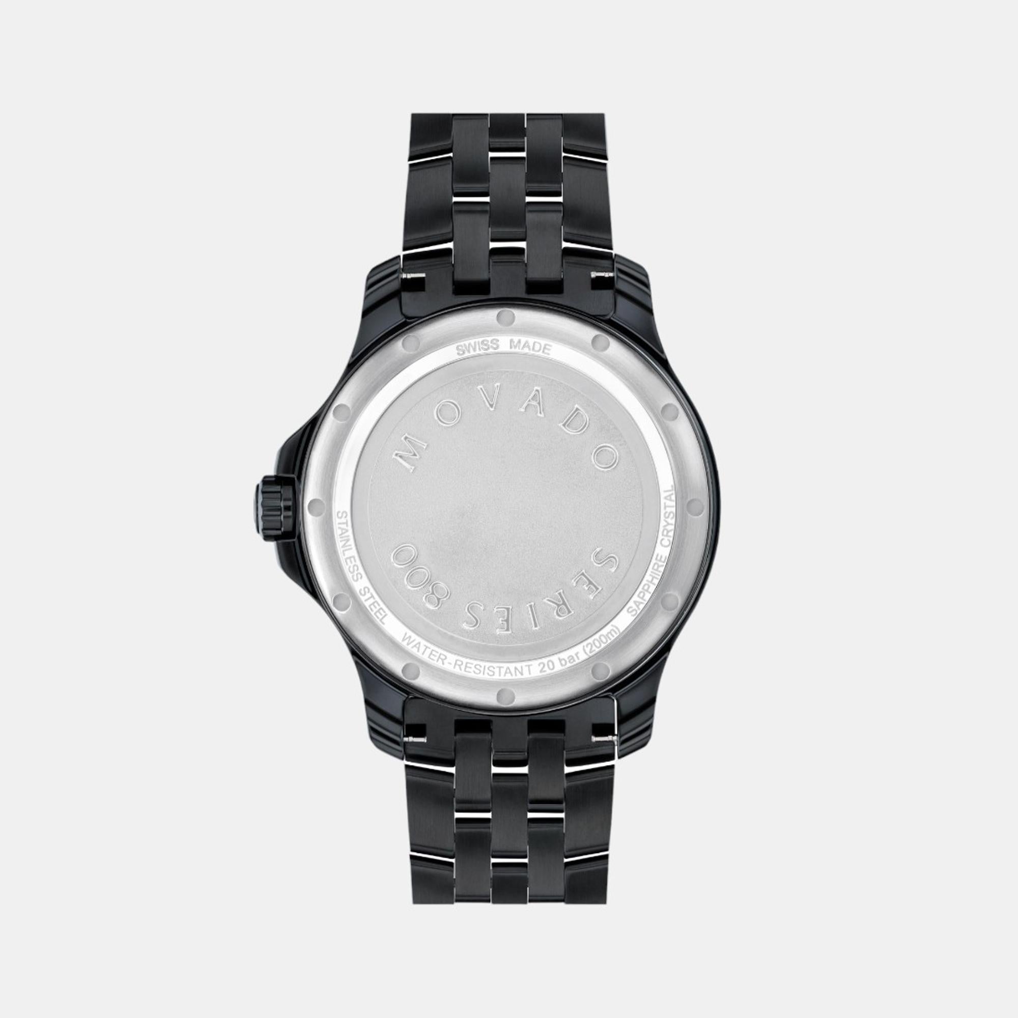 Movado Men Round Black watch