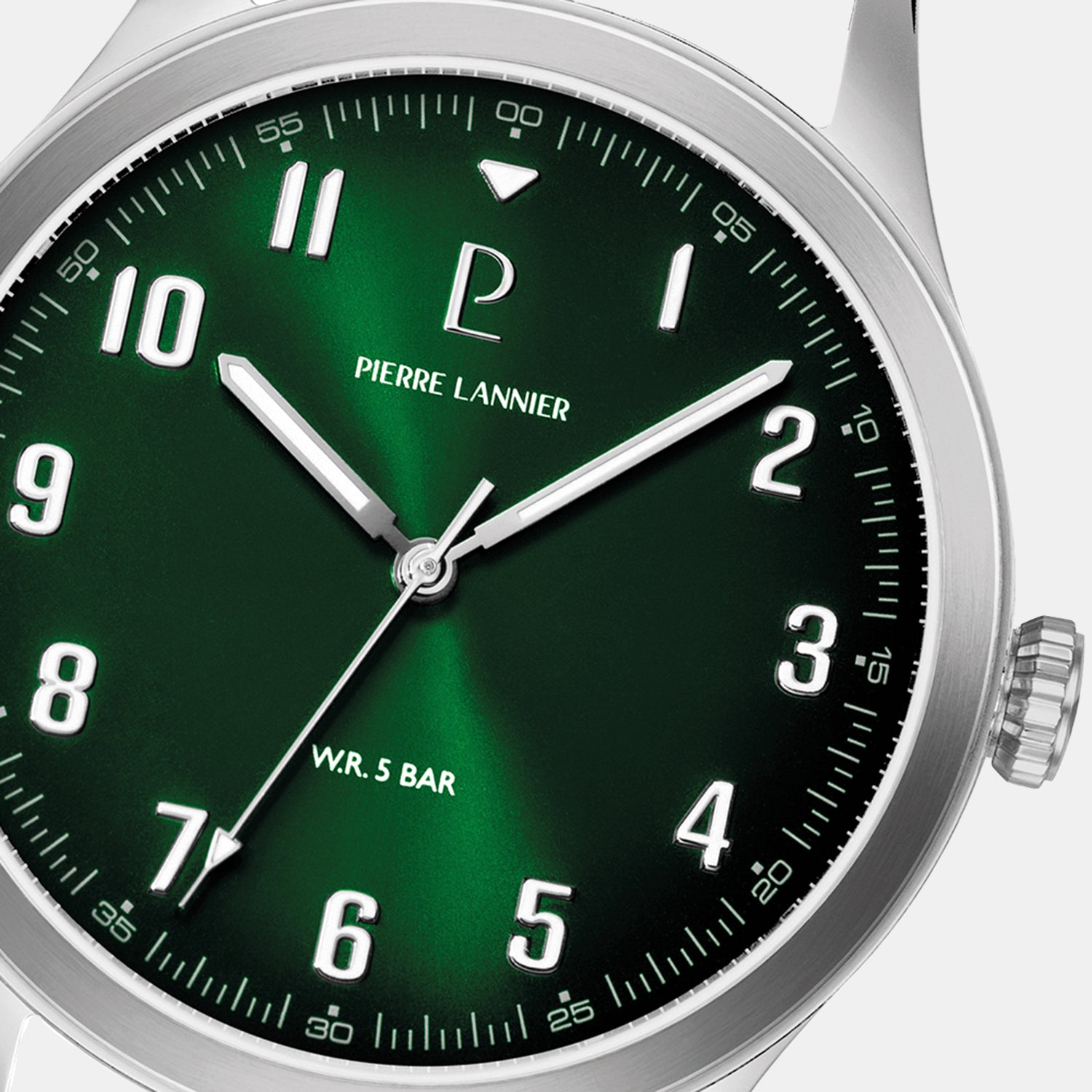 Aviateur Men Quartz Green Dial Analog Leather Watch 260G174