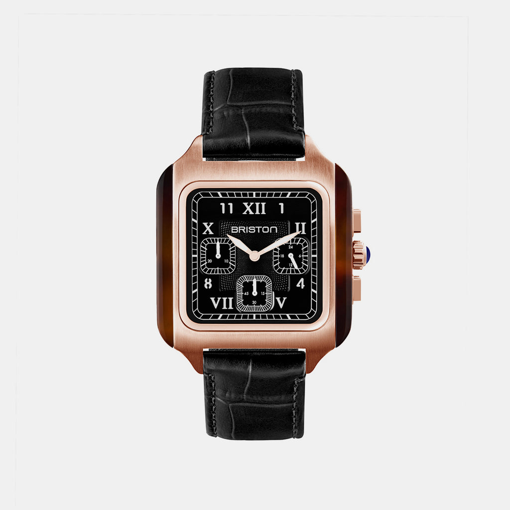 Men Quartz Black Dial Chronograph Leather Watch 261838.FPRA.T.1.LAB