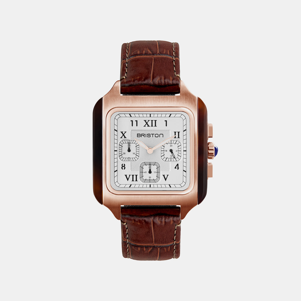 Men Quartz White Dial Chronograph Leather Watch 261838.FPRA.T.2.LABR