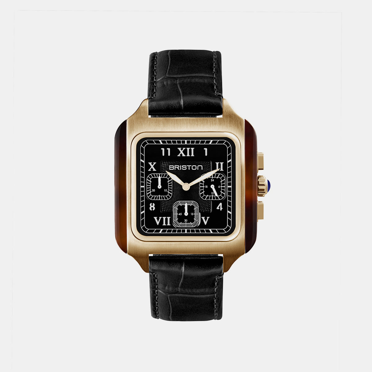 Men Quartz Black Dial Chronograph Leather Watch 261838.FPYA.T.1.LAB