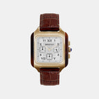 Men Quartz White Dial Chronograph Leather Watch 261838.FPYA.T.2.LABR