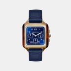 Men Quartz Blue Dial Chronograph Leather Watch 261838.FPYA.T.9.LANV
