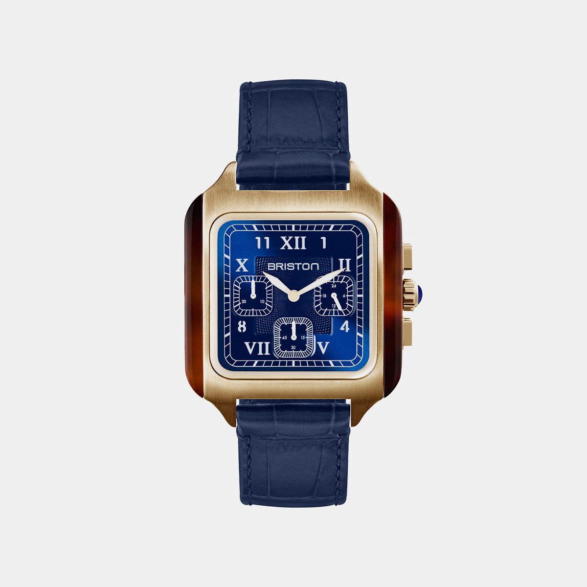 Men Quartz Blue Dial Chronograph Leather Watch 261838.FPYA.T.9.LANV
