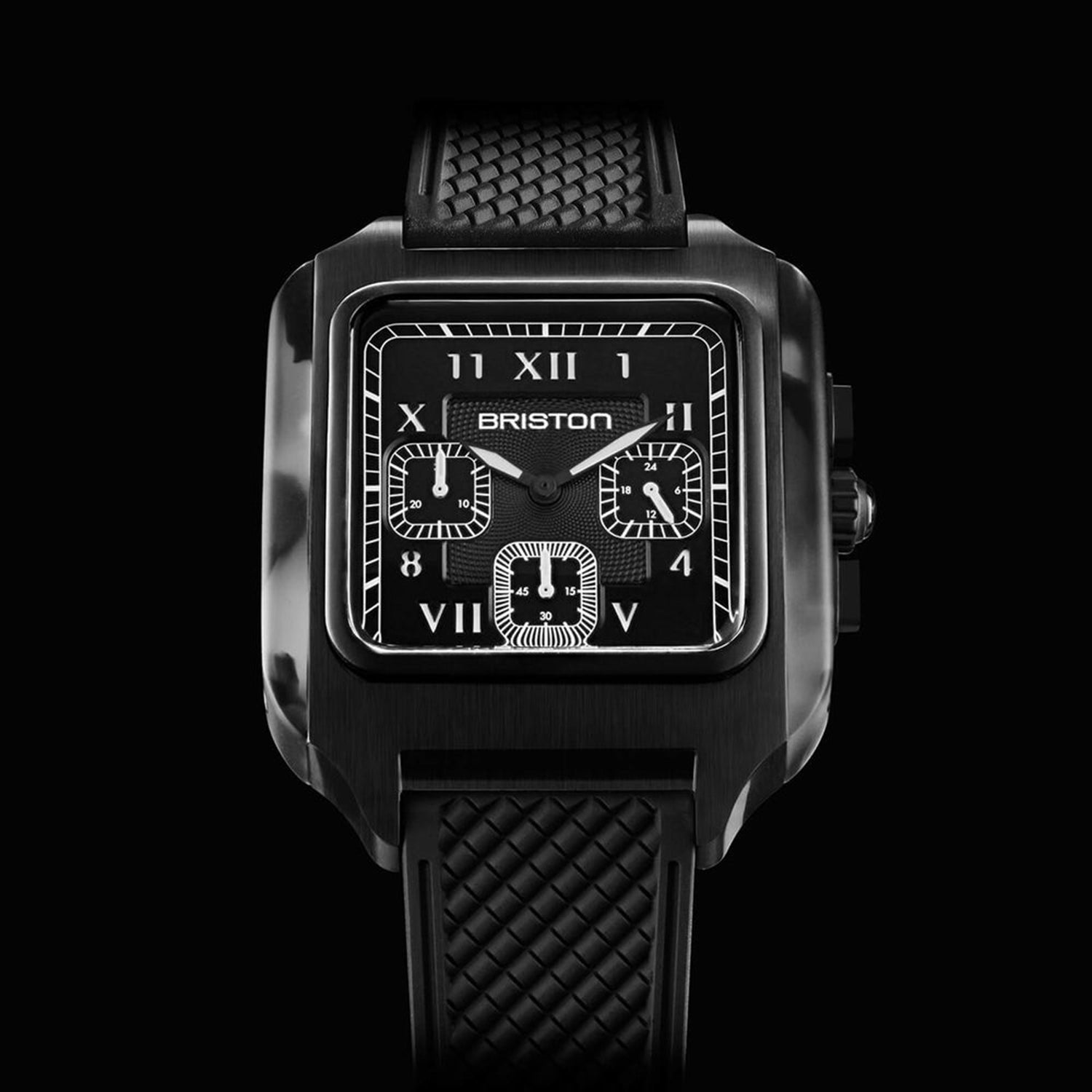 Men Quartz Black Dial Chronograph Rubber Watch 261838.PBAM.GT.3.FB