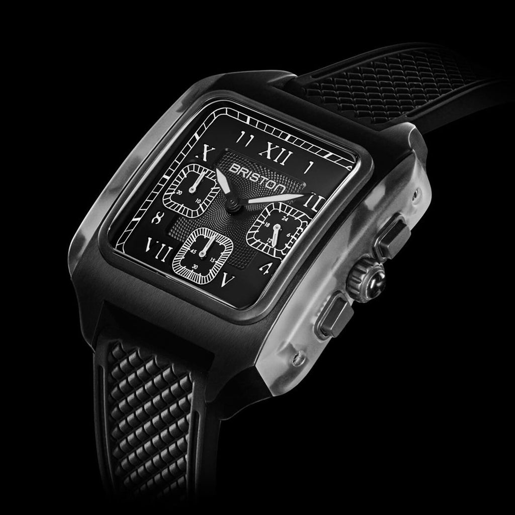 Men Quartz Black Dial Chronograph Rubber Watch 261838.PBAM.GT.3.FB