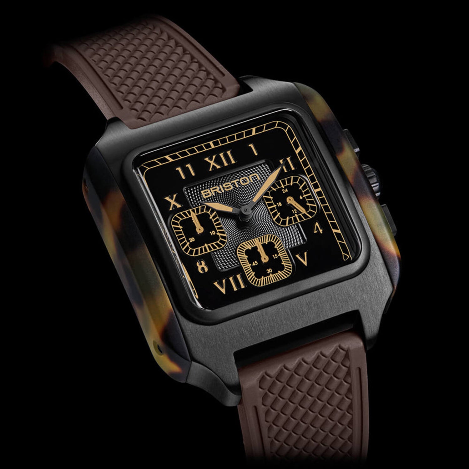 Men Quartz Black Dial Chronograph Rubber Watch 261838.PBAM.TS.5.FBR