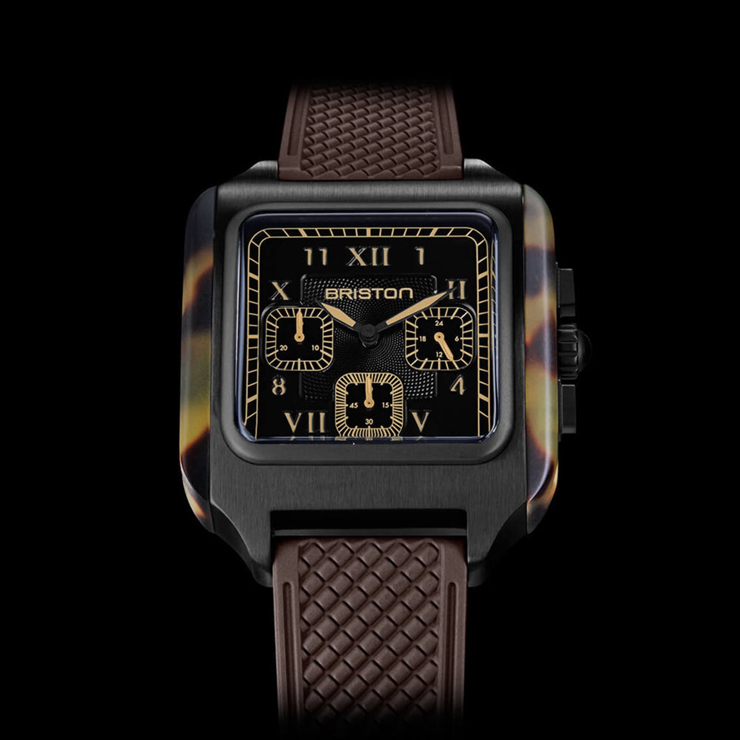 Men Quartz Black Dial Chronograph Rubber Watch 261838.PBAM.TS.5.FBR