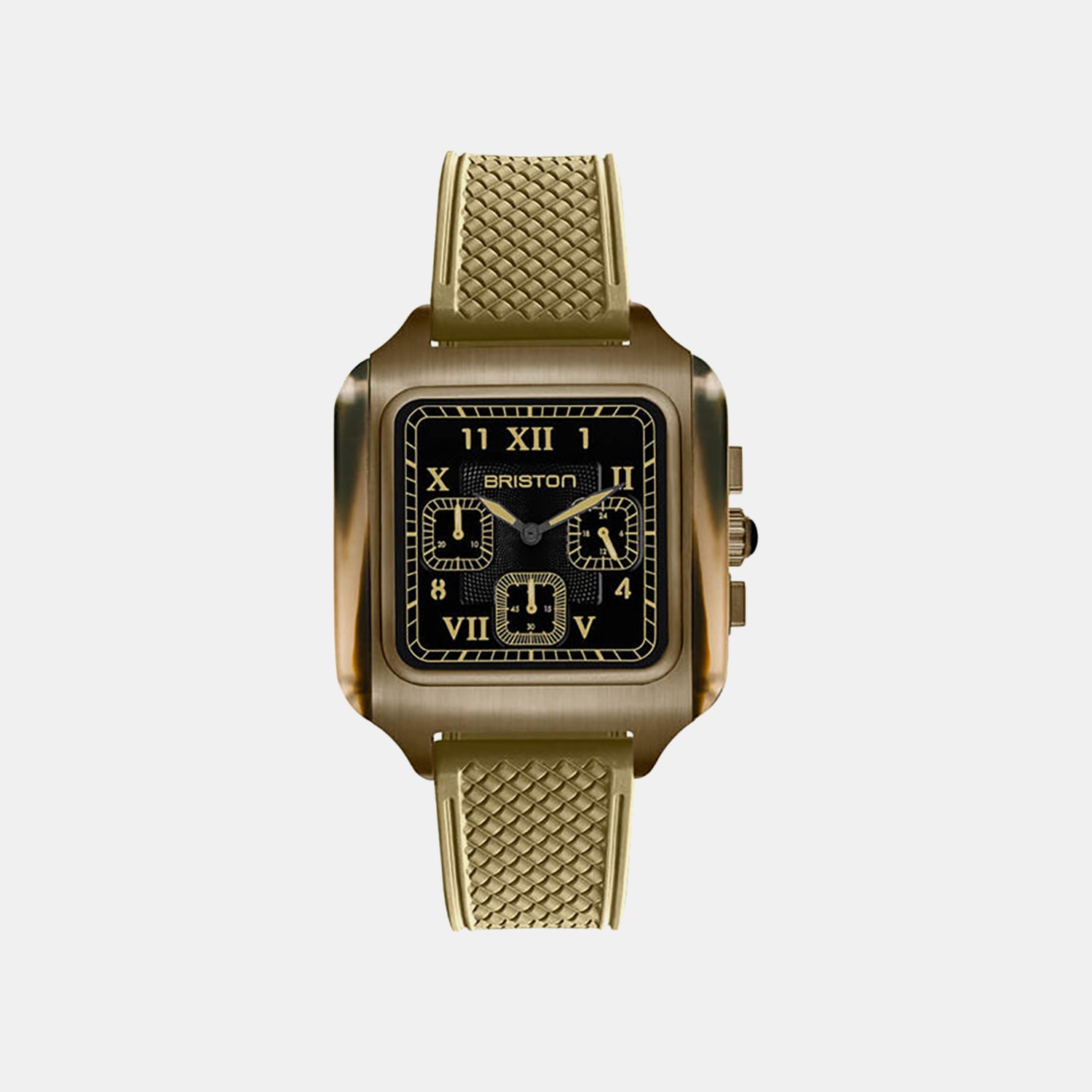 Unisex Quartz Black Dial Chronograph Rubber Watch 261838.PKAM.TJ.19.FK